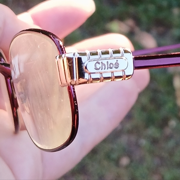 Chloe Accessories - Vintage Chloe CL1187 C04 135 Purple Eyeglasses. Made in France 